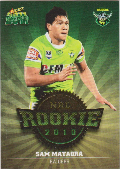 Sam Mataora, 2010 Rookie, 2011 Select NRL Champions