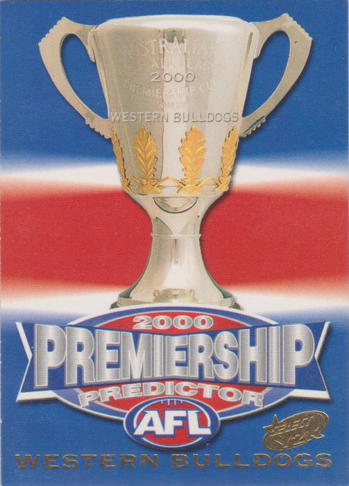 Western Bulldogs, Premiership Predictor, 2000 Select AFL Y2K