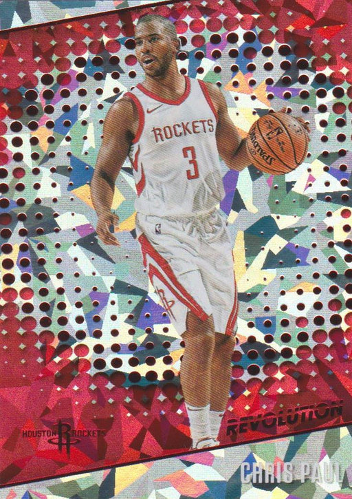 Chris Paul, Chinese New Year Cracked Ice, 2017-18 Panini Revolution Basketball