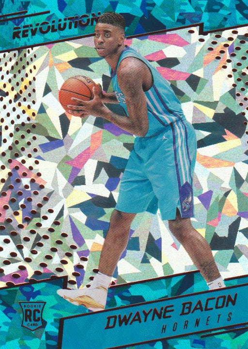 Dwayne Bacon RC, Chinese New Year Cracked Ice, 2017-18 Panini Revolution Basketball