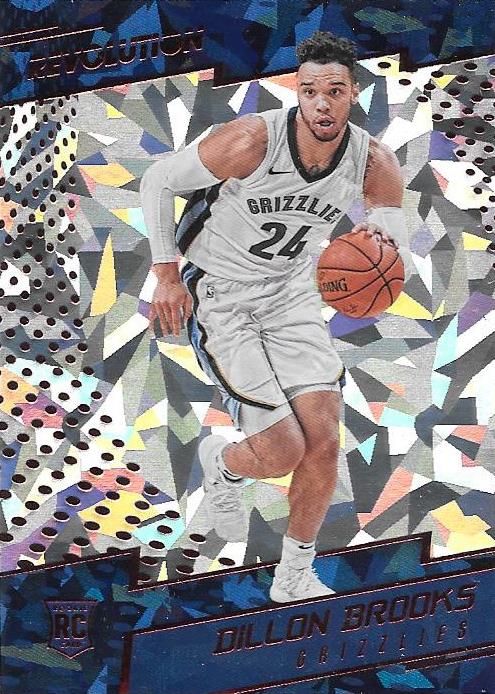 Dillon Brooks RC, Chinese New Year Cracked Ice, 2017-18 Panini Revolution Basketball