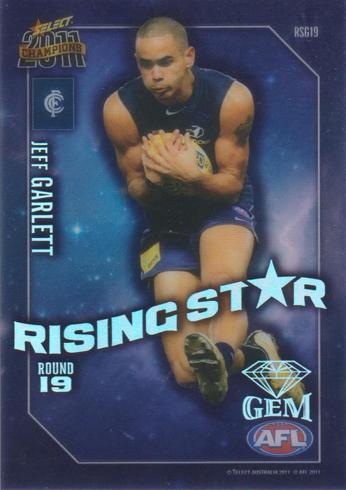 Jeff Garlett, Rising Star Gem, 2011 Select AFL Champions