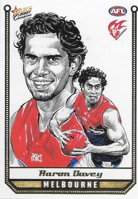Aaron Davey, Sketch card, 2007 Select AFL Champions