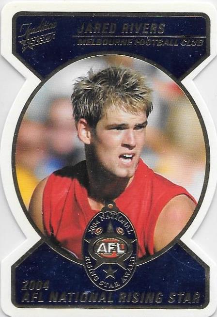 Jared Rivers, Rising Star Medal card, 2005 Select AFL Tradition
