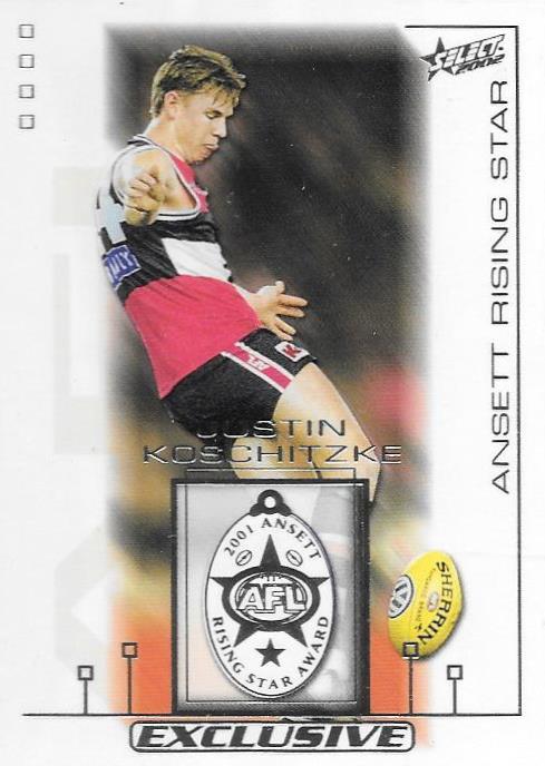 Justin Koschitzke, Medallist, 2002 Select AFL Exclusive