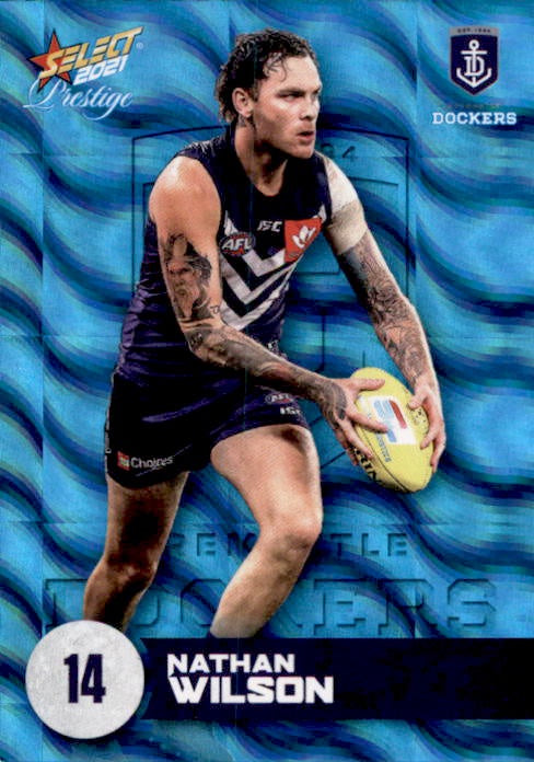 Nathan Wilson, Blue Parallel, 2021 Select AFL Prestige