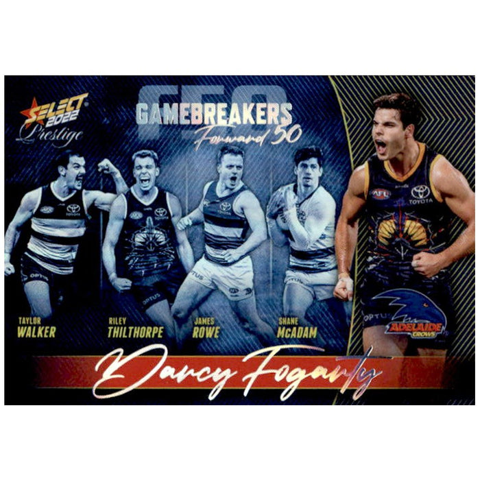 Darcy Fogarty, Gamebreakers Parallel, 2022 Select AFL Prestige