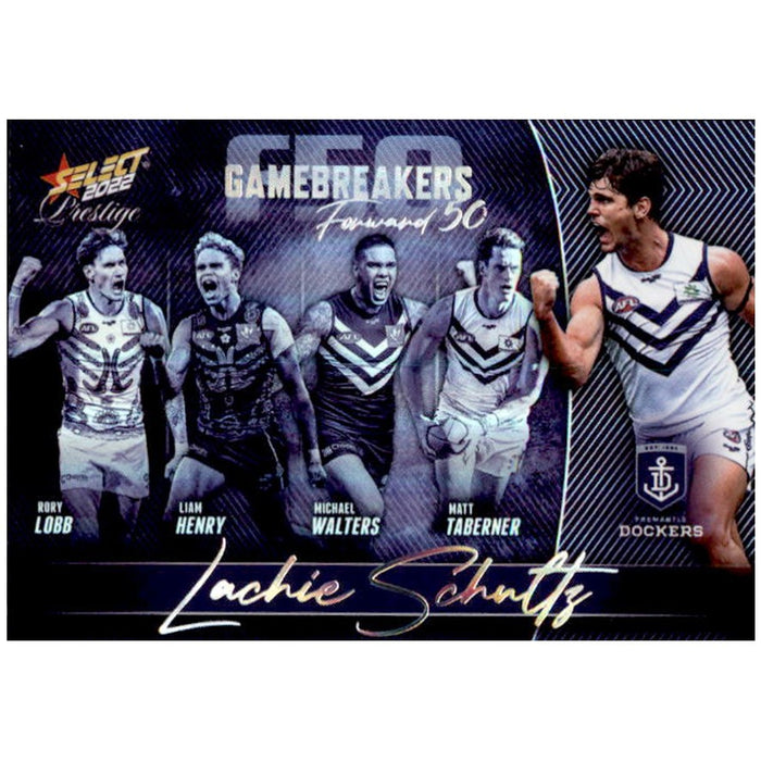 Lachie Schultz, Gamebreakers Parallel, 2022 Select AFL Prestige