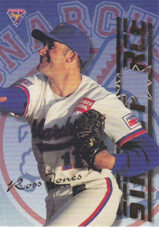 Jones, Deeble, Strike Force, Fire Power, 1995 Futera ABL Baseball