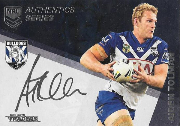 Aiden Tolman NRL Authentics Series Silver 2018 ESP Traders NRL