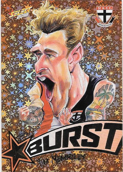 Tim Membrey, Starburst Orange Caricatures, 2018 Select AFL Footy Stars
