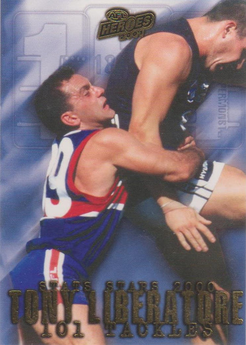 Tony Liberatore, Stats Stars, 2001 esp Heroes AFL