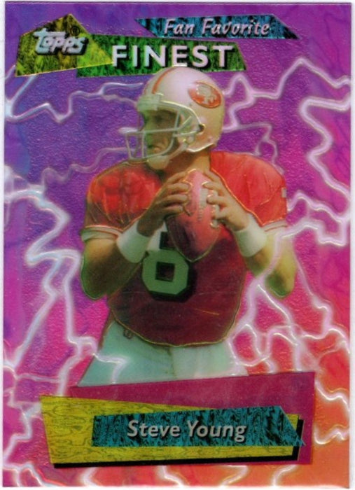 Steve Young, Fan Favorite, 1995 Topps Finest Football NFL