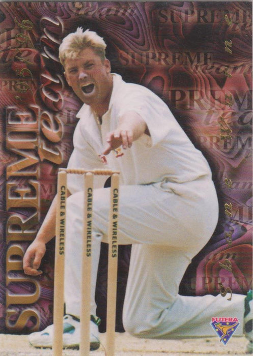 Shane Warne, Supreme Team, 1995-96 Futera Cricket