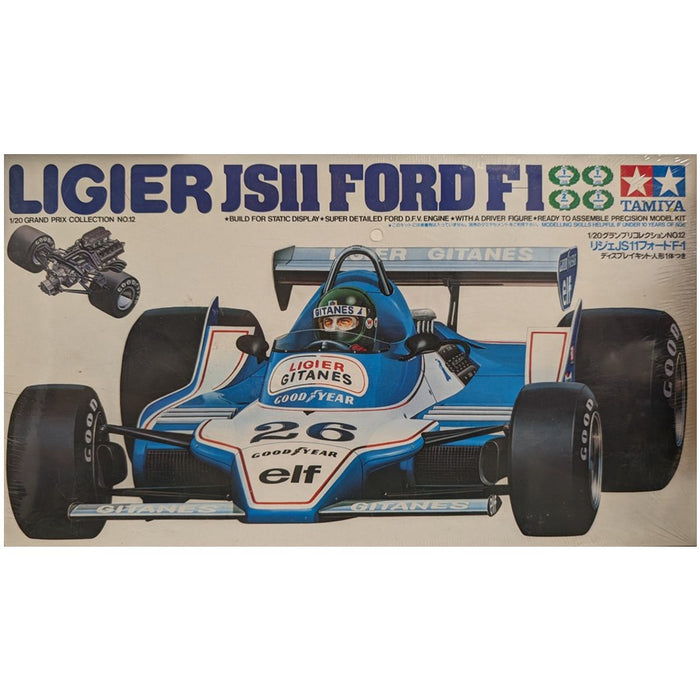 Tamiya Ligier JS11 Ford F-1, Grand Prix Collection No.12, 1:20 Scale Model Kit
