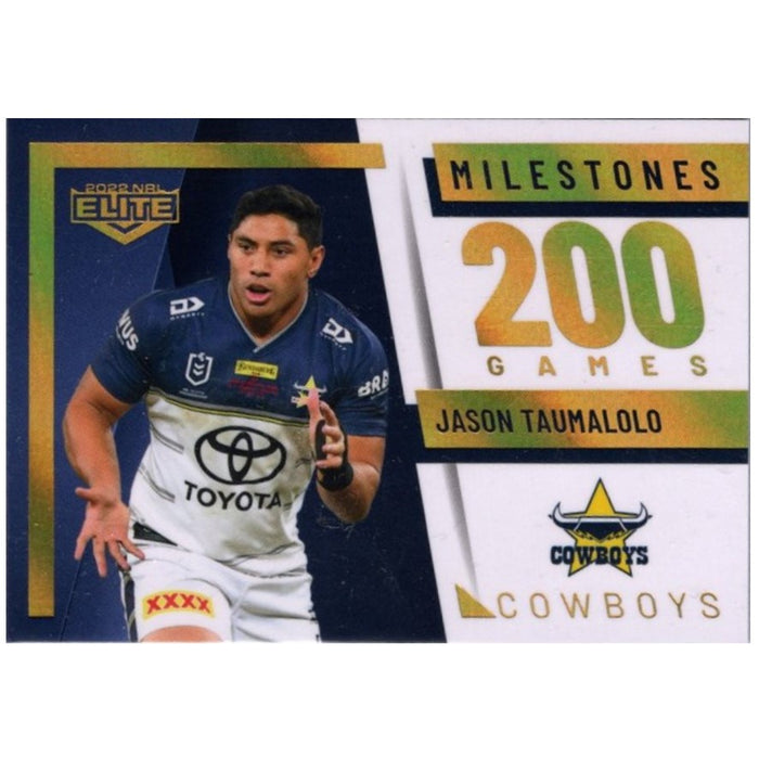 Jason Taumalolo, 200 Games Milestone Case Card, 2022 TLA Elite NRL
