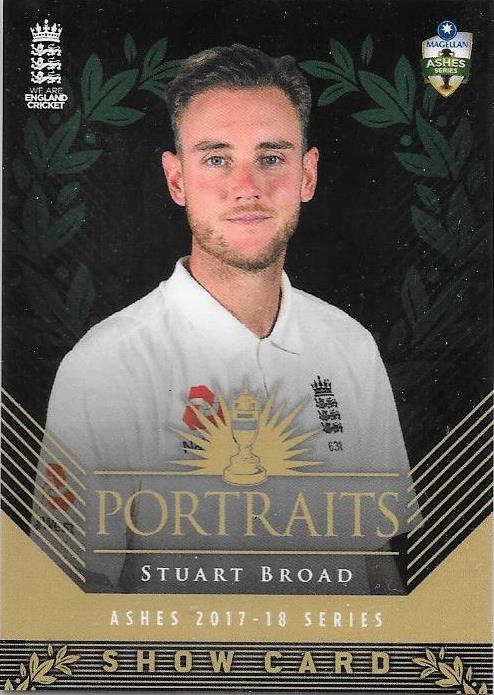 Stuart Broad, Portraits Show card, 2017-18 Tap'n'play CA BBL 07 Cricket