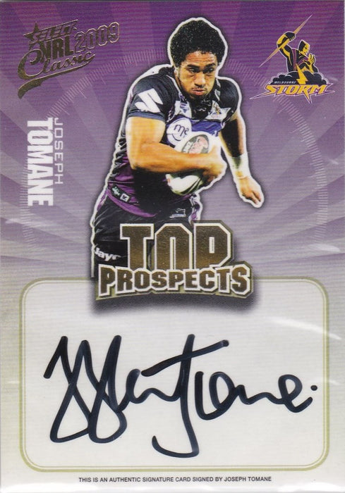 Joseph Tomane, Top Prospects Signature, 2009 Select NRL Classic
