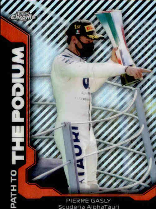 Pierre Gasly, Path to The Podium, 2021 Topps Chrome Formula 1 Racing