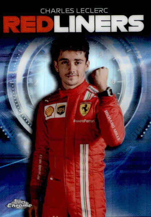 Charles Leclerc, Red Liners, 2021 Topps Chrome Formula 1 Racing