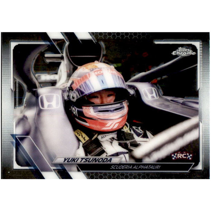 Yuki Tsunoda, RC, #37, 2021 Topps Chrome Formula 1 Racing