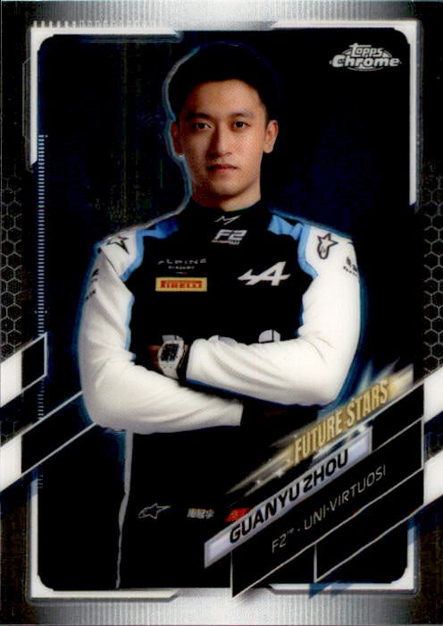 Guanyu Zhou, #61, 2021 Topps Chrome Formula 1 Racing