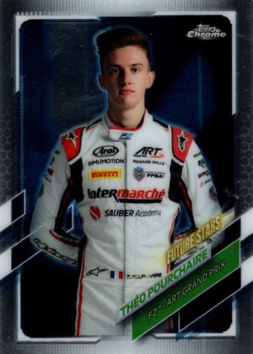 Theo Pourchaire, #78, 2021 Topps Chrome Formula 1 Racing