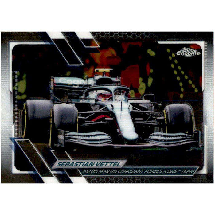 Sebastian Vettel, #102, 2021 Topps Chrome Formula 1 Racing