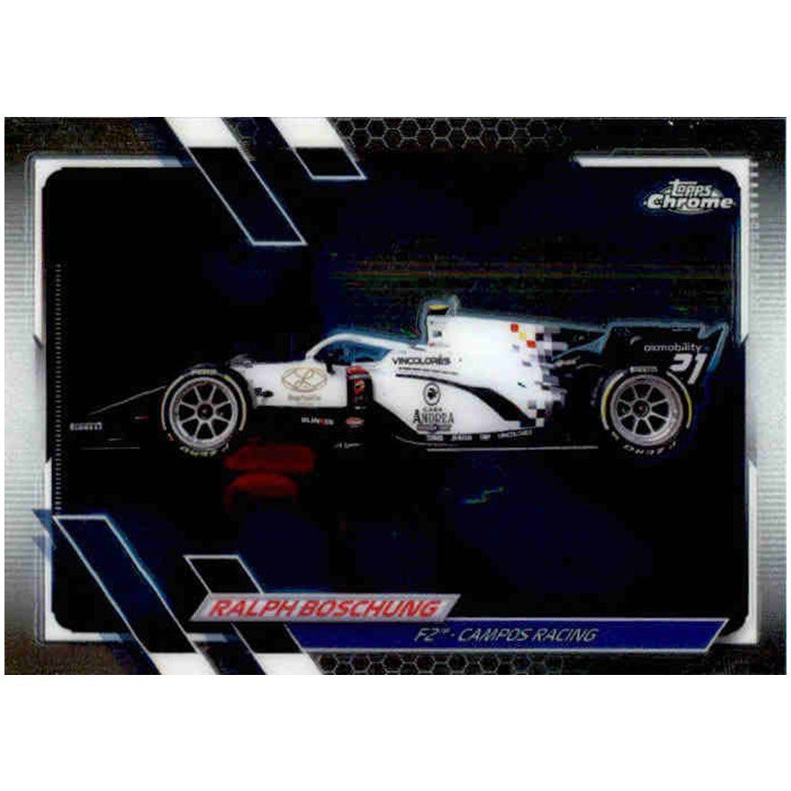 Ralph Boschung, #122, 2021 Topps Chrome Formula 1 Racing