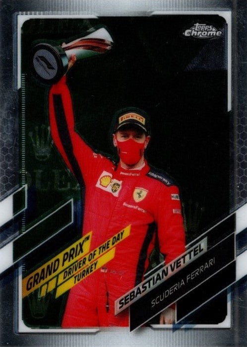 Sebastian Vettel, #158, 2021 Topps Chrome Formula 1 Racing