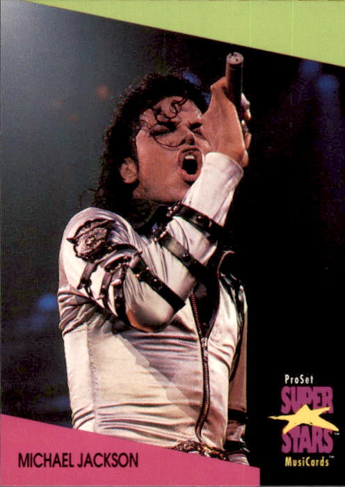 Michael Jackson, #67, 1991 Pro Set Super Stars MusiCards