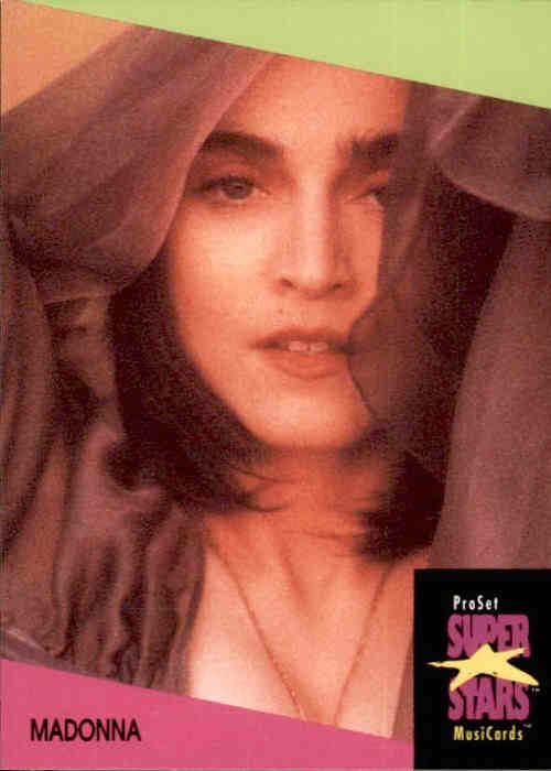 Madonna, #80, 1991 Pro Set Super Stars MusiCards