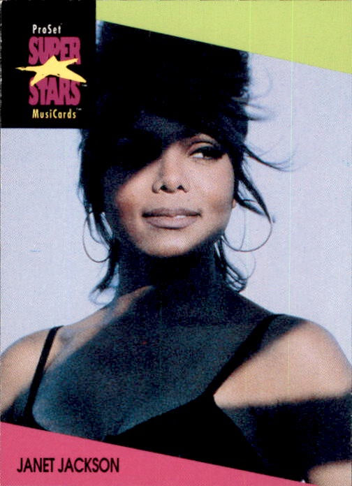 Janet Jackson, #60, 1991 Pro Set Super Stars MusiCards Rock Express