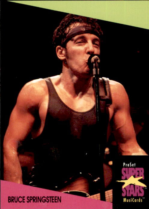 Bruce Springsteen, #133, 1991 Pro Set Super Stars MusiCards