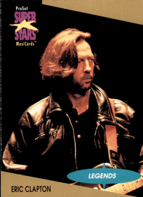 Eric Clapton, #2, Legends, 1991 Pro Set Super Stars MusiCards Rock Express