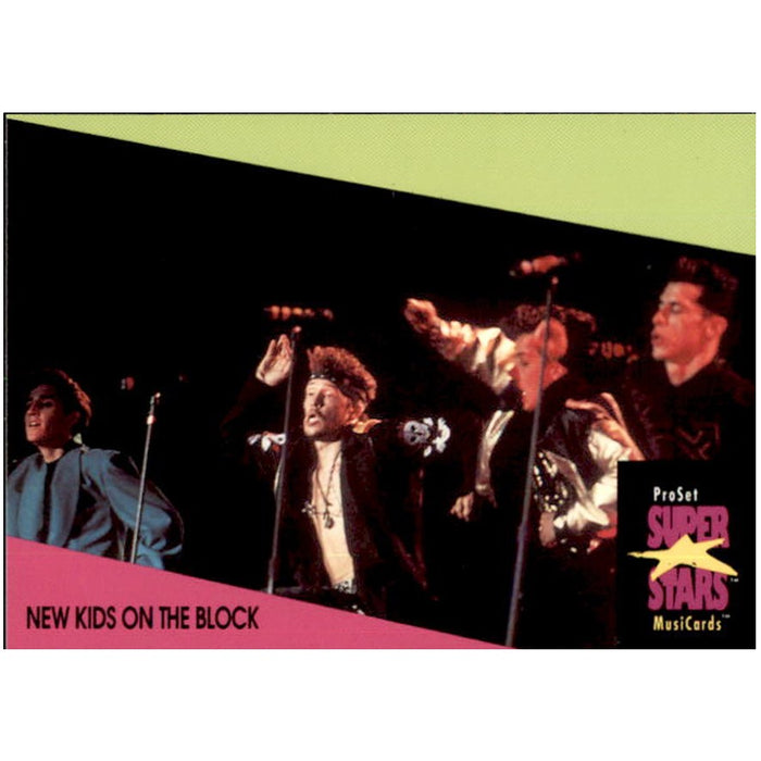 New Kids on the Block, #100, 1991 Pro Set Super Stars MusiCards