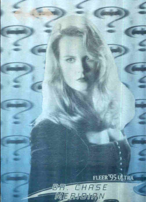 Nicole Kidman, Dr Chase Meridan, #5, Hologram, 1995 Flear Ultra Batman Forever
