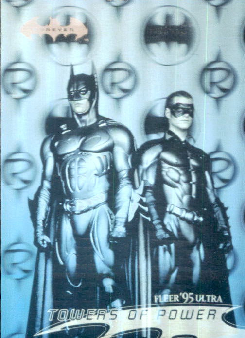 Batman & Robin, Towers of Power, #9, Hologram, 1995 Flear Ultra Batman Forever
