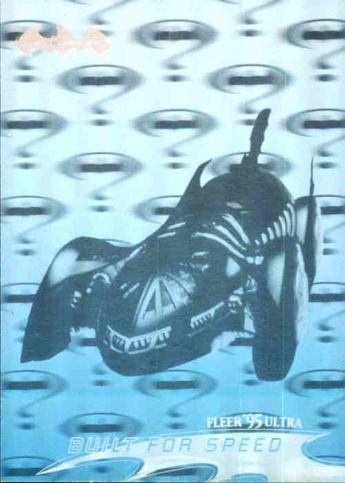 Batmobile, Built for Speed, #31, Hologram, 1995 Flear Ultra Batman Forever