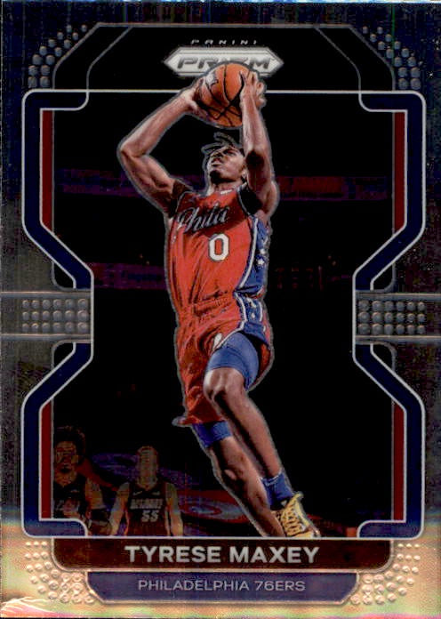 Tyrese Maxey, Base card, 2021-22 Panini Prizm Basketball NBA