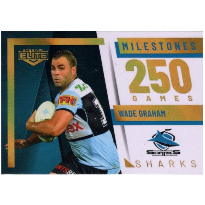 Wade Graham, 250 Games Milestone Case Card, 2022 TLA Elite NRL
