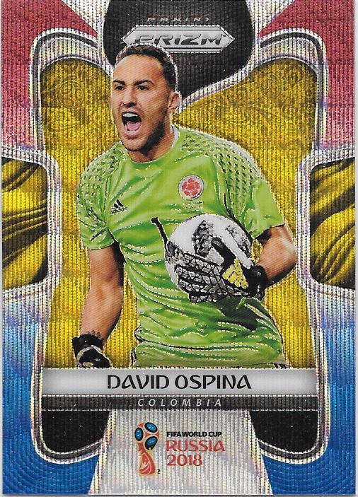 David Ospina, Red & Blue Refractor, 2018 Panini Prizm World Cup Soccer