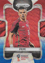 Pepe, Red & Blue Refractor, 2018 Panini Prizm World Cup Soccer