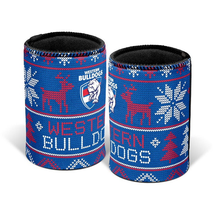 Western Bulldogs Ugly Christmas Can Cooler