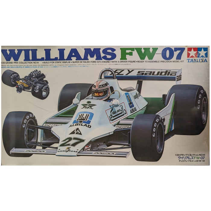 Tamiya Williams FW-07, Grand Prix Collection No.14, 1:20 Scale Model Kit