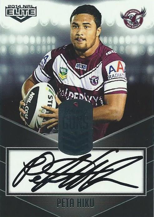 Peta Hiku, Young Guns Signature, 2014 ESP Elite NRL